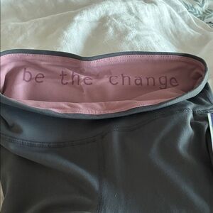 Women's Gray and Pink Leggings